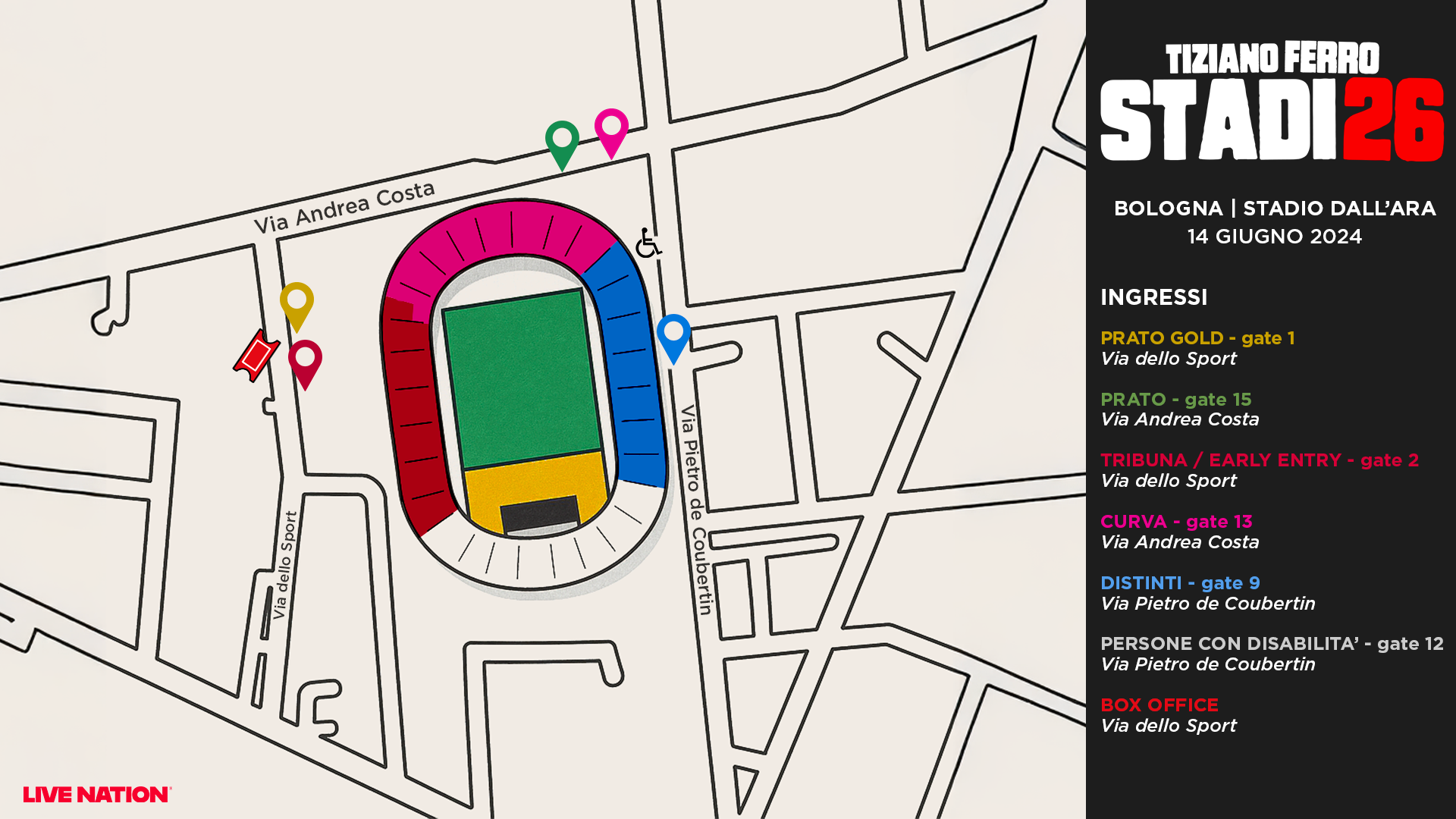 Stadio Bologna 2026 entrata FC